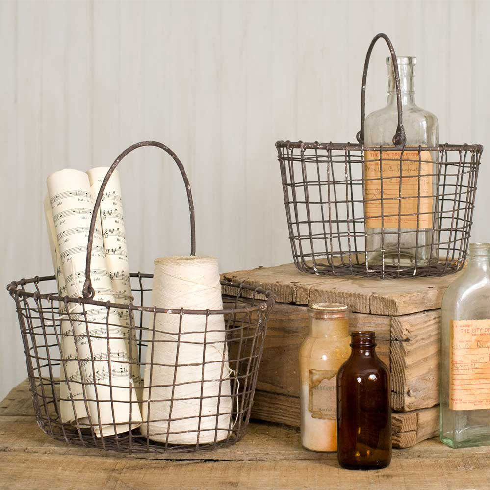 Set of Two Nesting Baskets - Bombay Mercantile