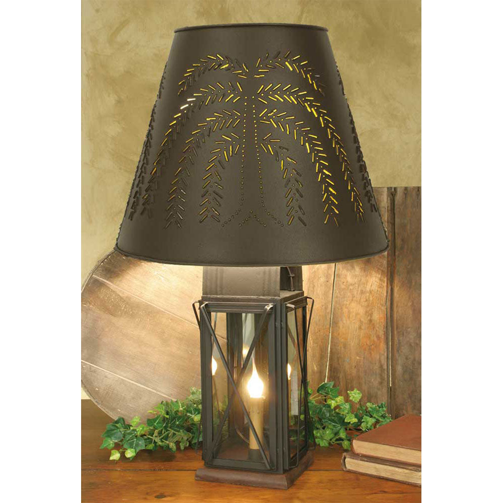 Large Milkhouse 4-Way Lamp with Shade - Bombay Mercantile