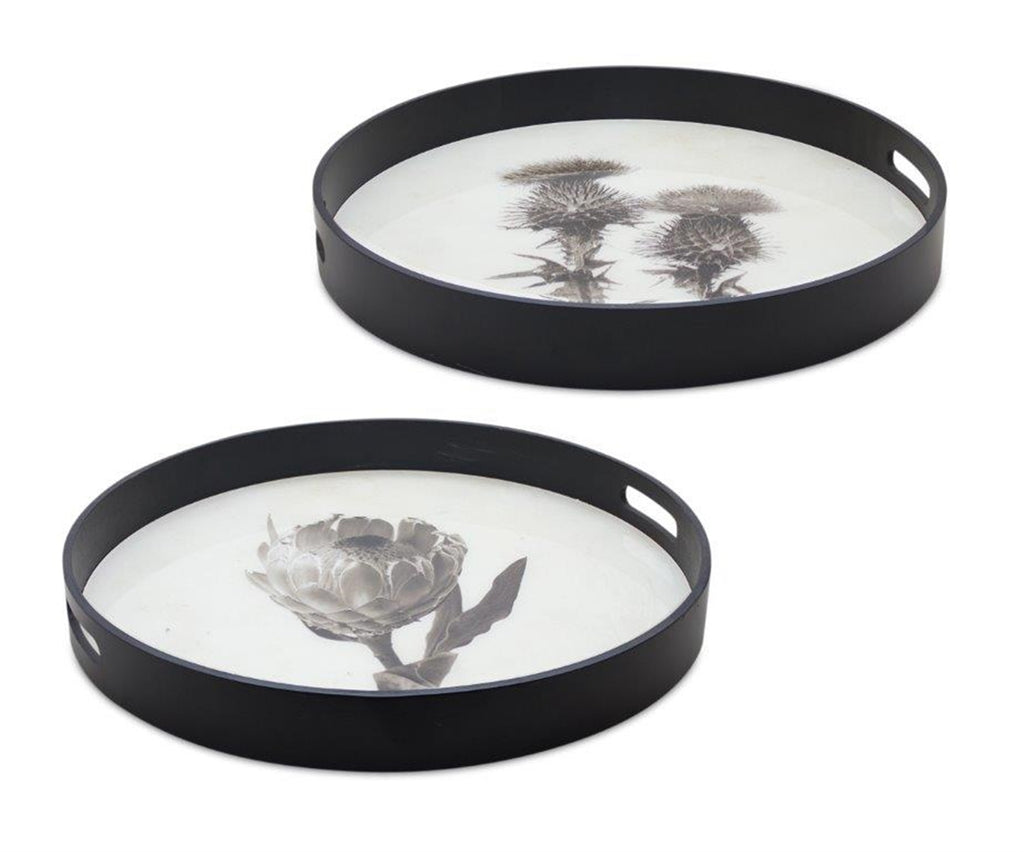 Set of 2 Botanical Tray - Bombay Mercantile