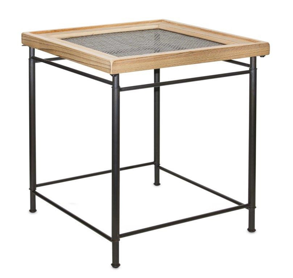 Table With Glass Top - Bombay Mercantile