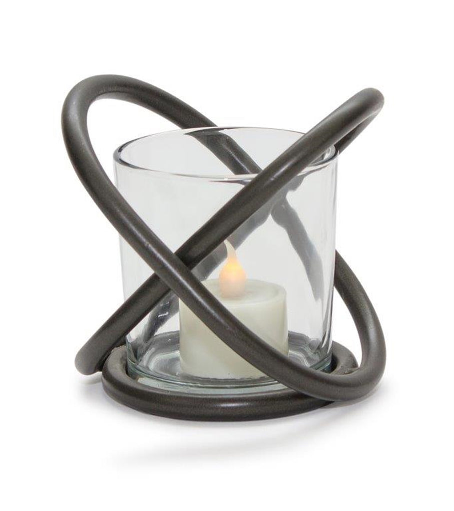 Set of 2, Criss Cross Votive Holder - Bombay Mercantile