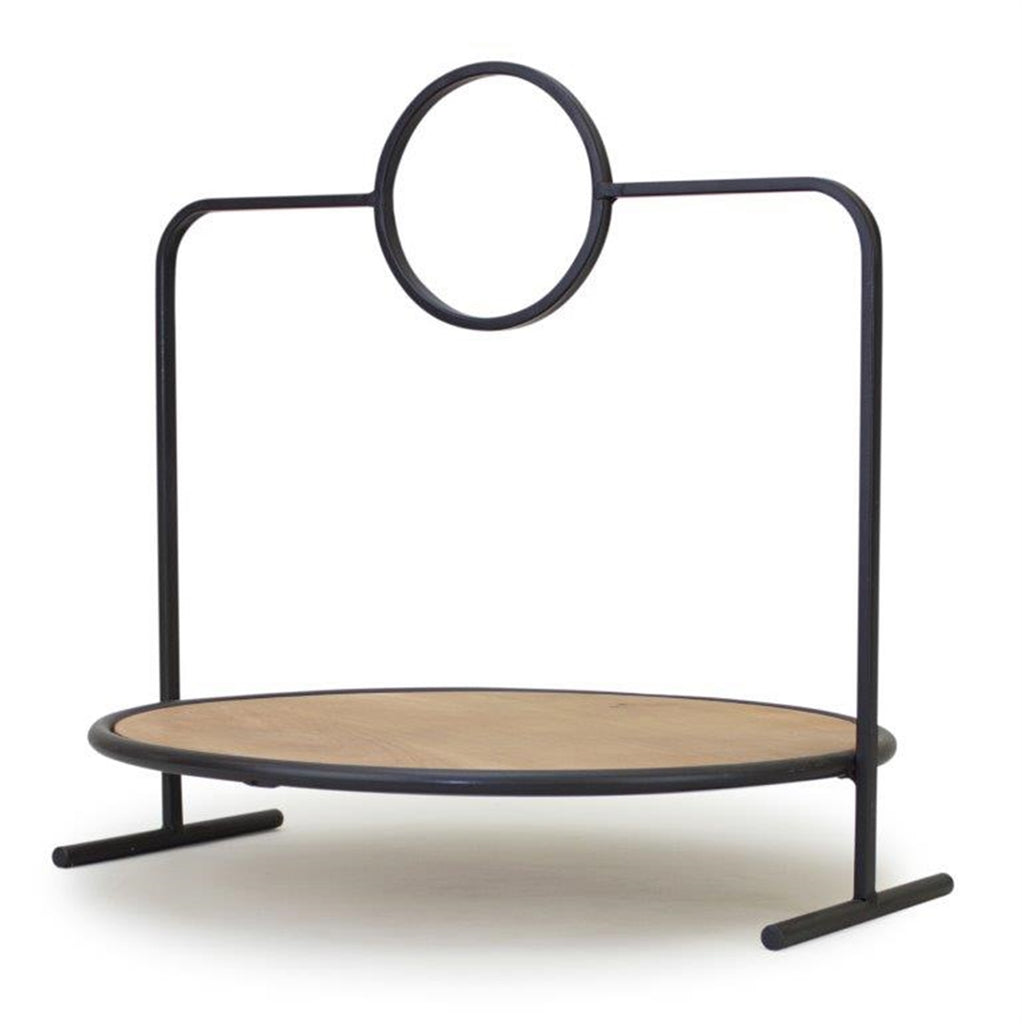 Wooden Tray With Metal Handle - Bombay Mercantile