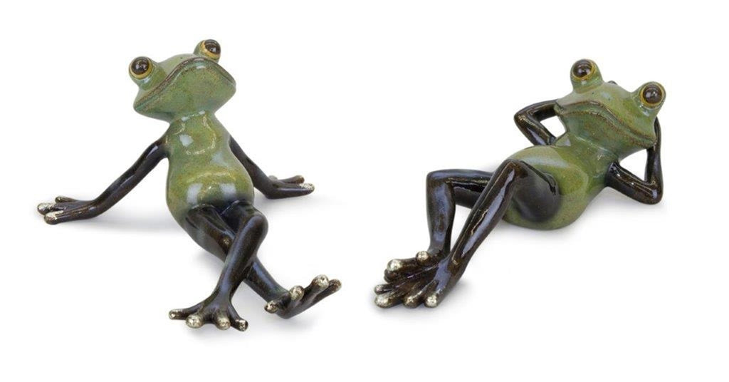 Set of 2 Chilling Frogs - Bombay Mercantile