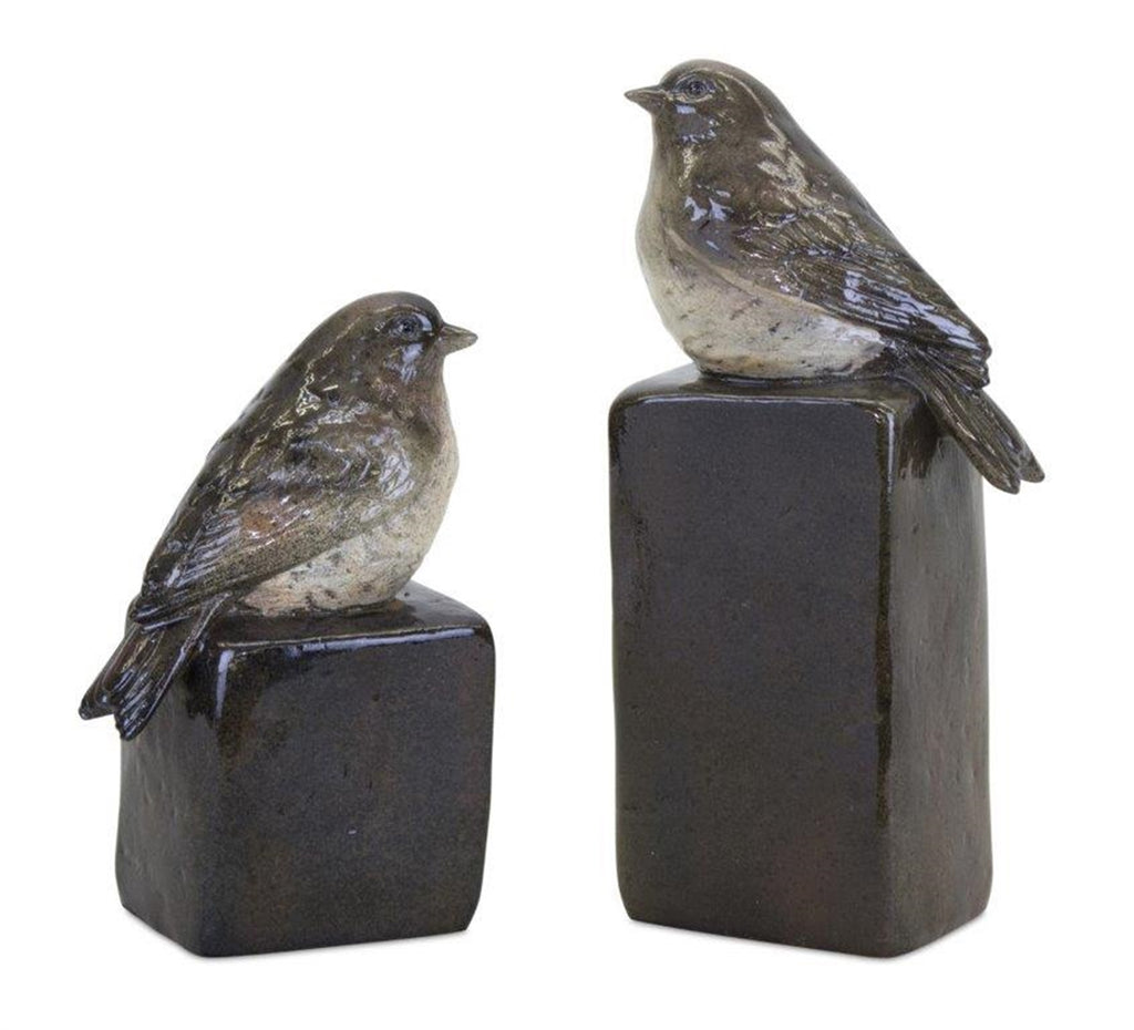 Set of 2 Bird on Block - Bombay Mercantile