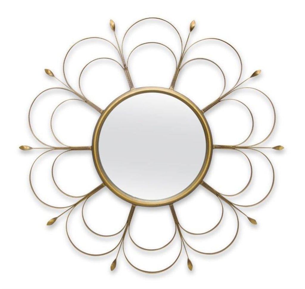 24" D Wall Flower Shape Wall Mirrors - Bombay Mercantile