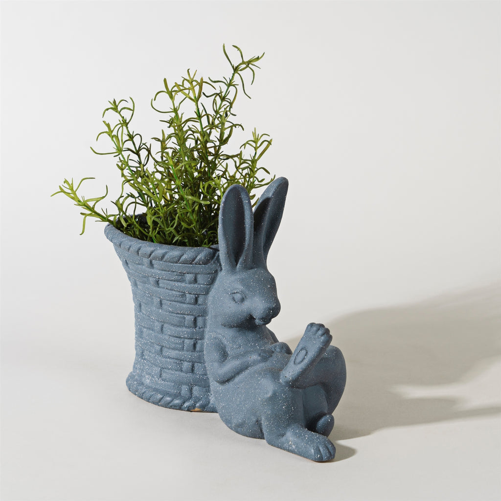 Resin Rabbit planter - Bombay Mercantile