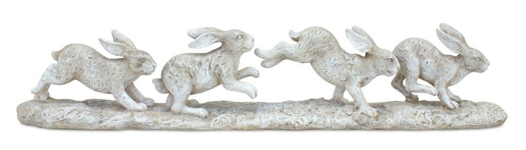 Running Resin Rabbits - Bombay Mercantile