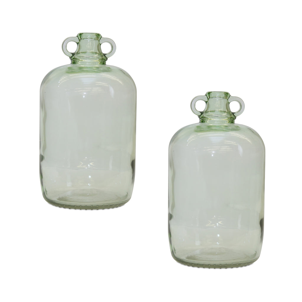 Set of 2 Greenish Jug - Bombay Mercantile