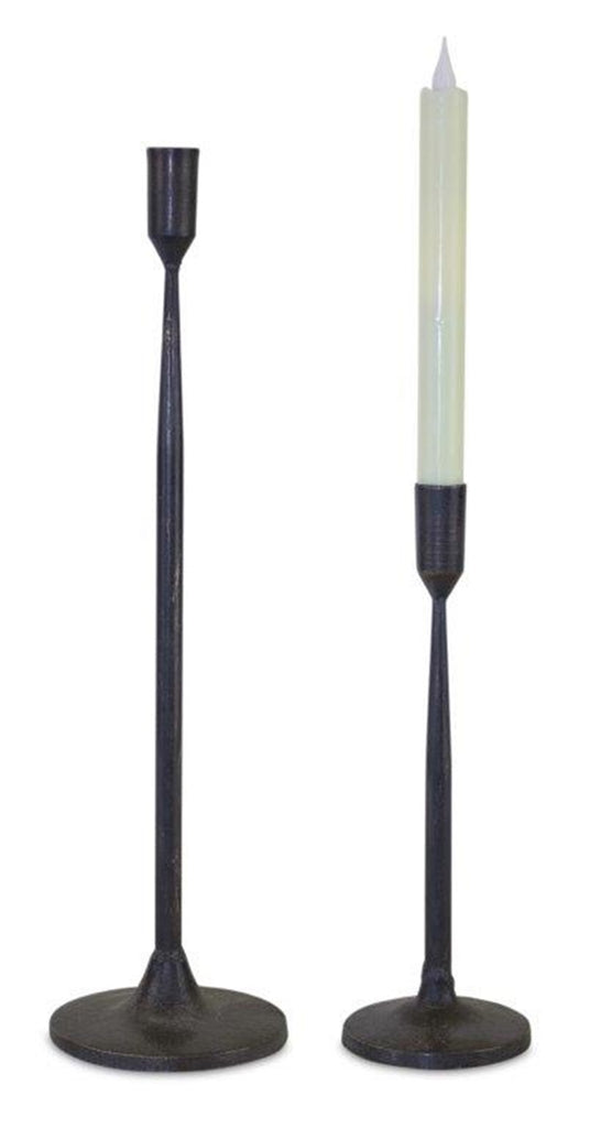 Set of 2, Sleek Candle Holder - Bombay Mercantile