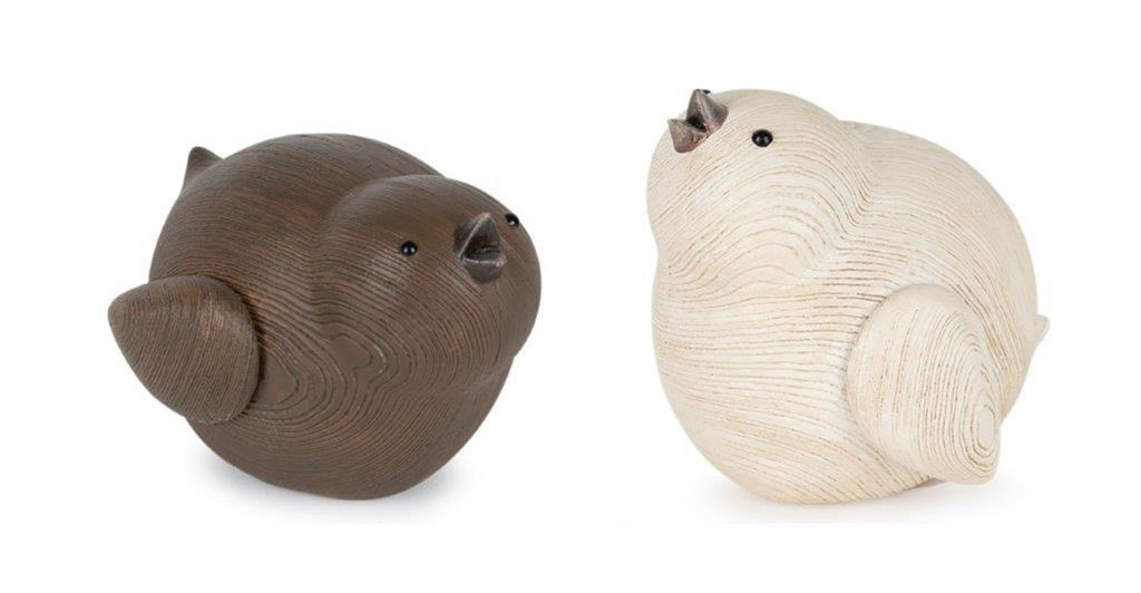 Set of 2 Resin Birds - Bombay Mercantile