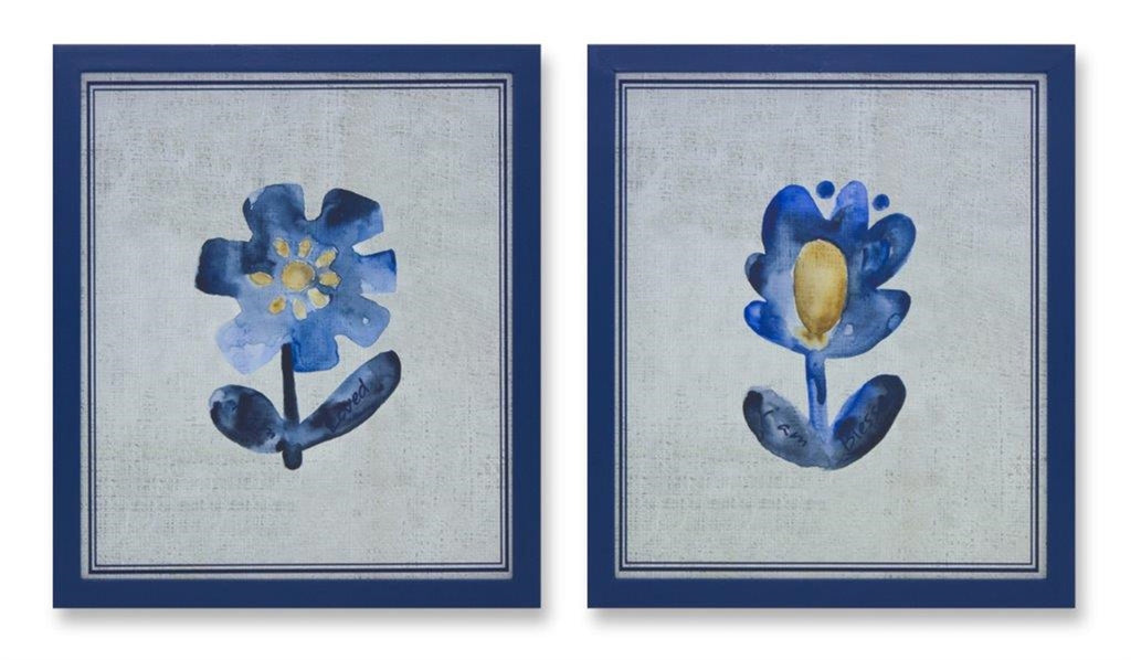 Floral Blessed and Loved Print, Set of 2 - Bombay Mercantile
