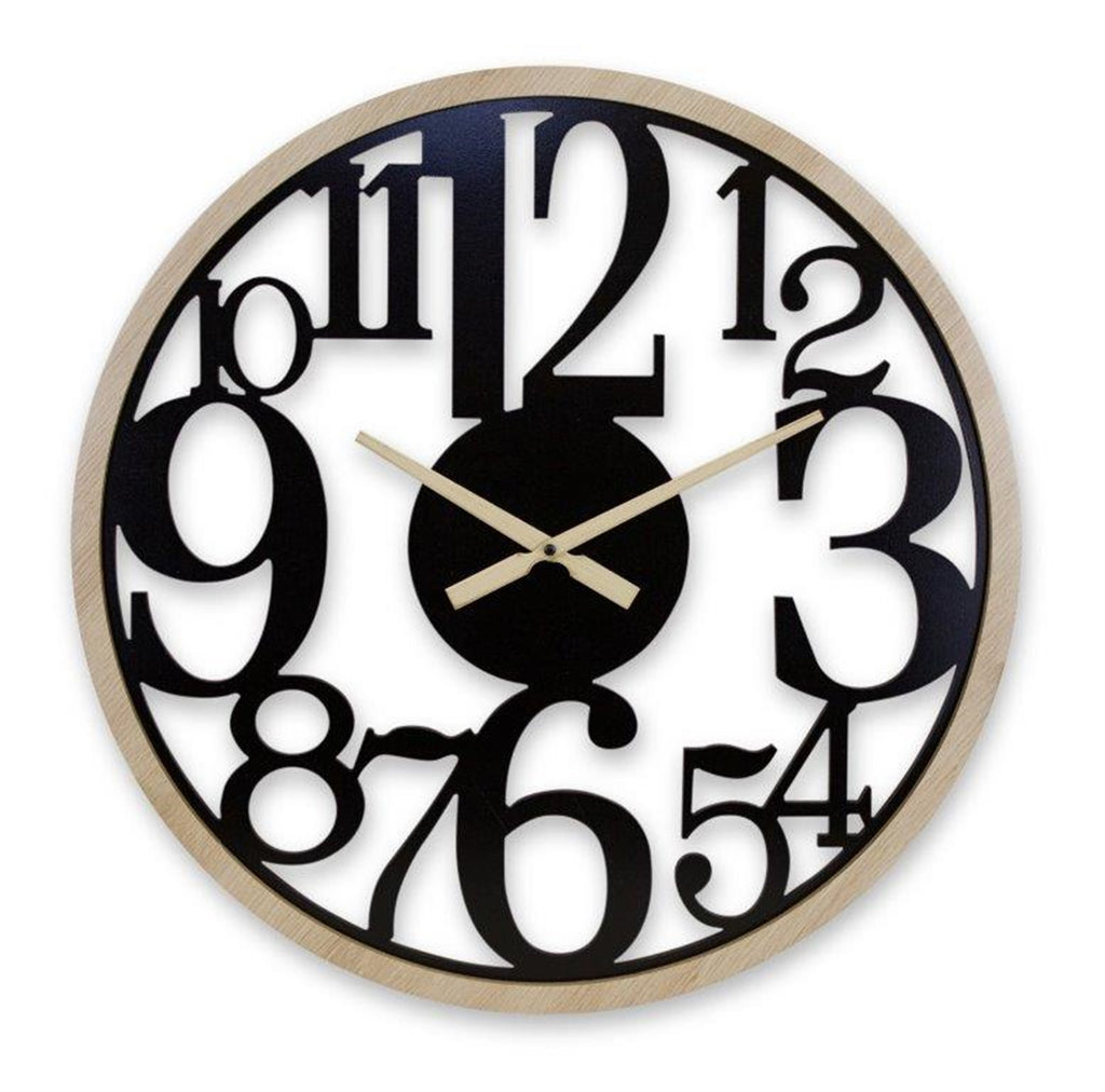 MDF Wall clock with Big Numbers - Bombay Mercantile