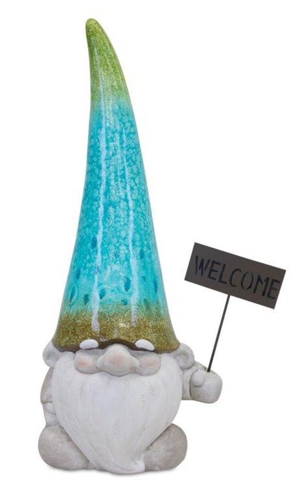 Gnome With Welcome Sign - Bombay Mercantile