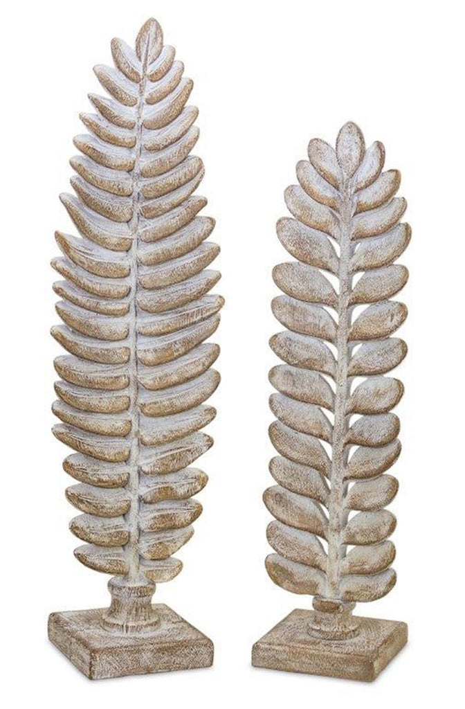Two Set of Resin Fern on Stand - Bombay Mercantile