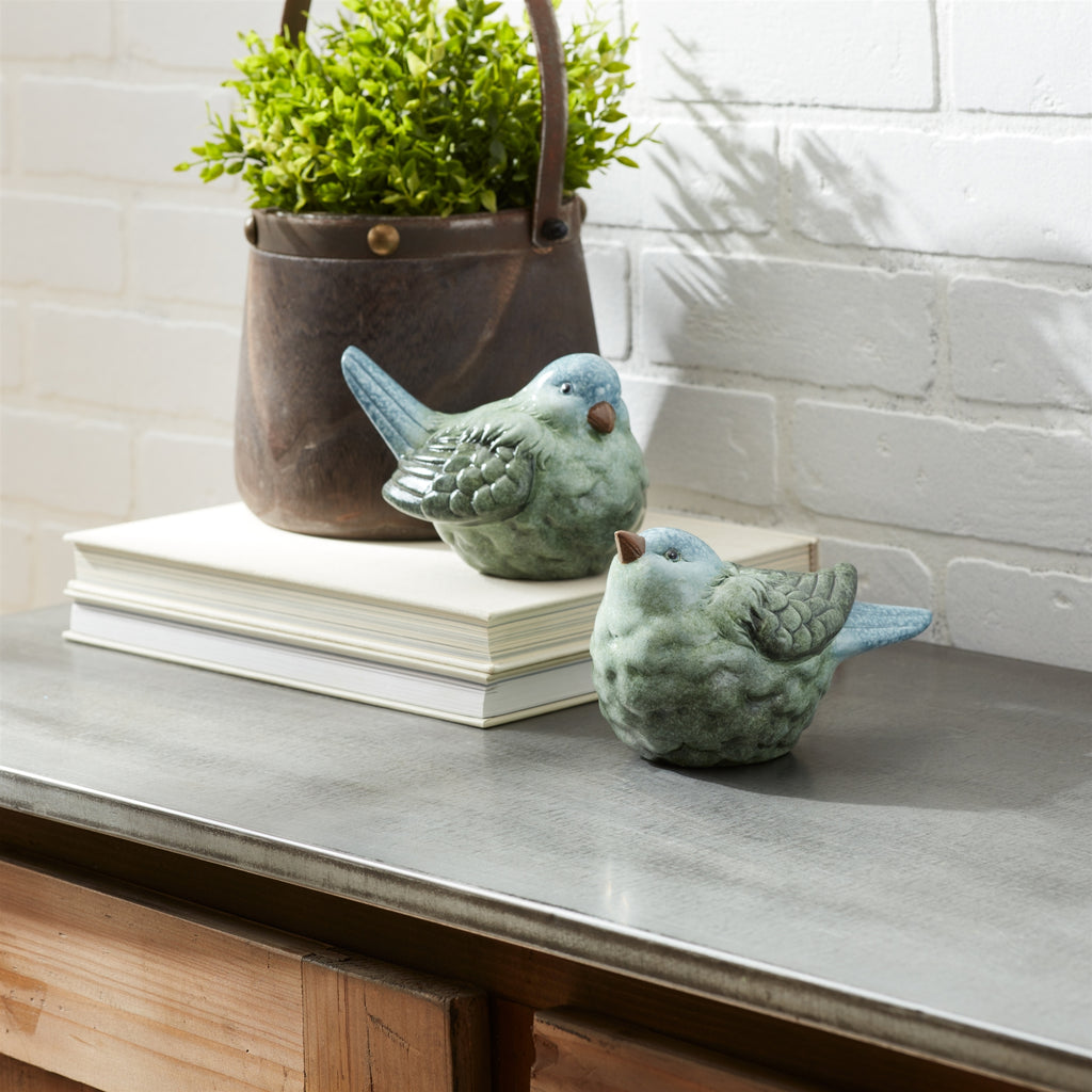 Two Set of Terra cotta Birds - Bombay Mercantile
