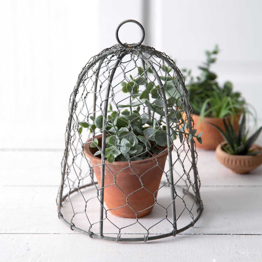 Chicken Wire 10 Inch Cloche - Bombay Mercantile