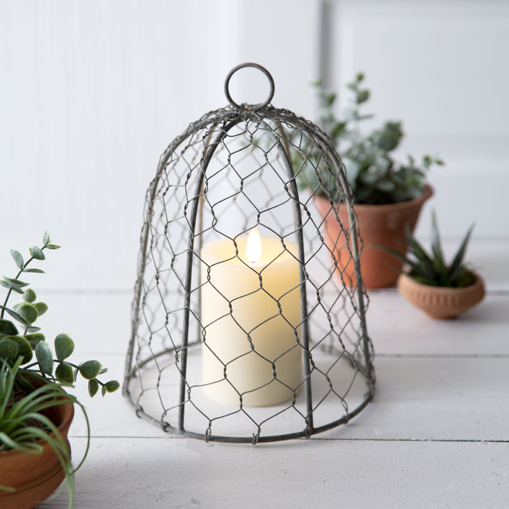 Chicken Wire 10 Inch Cloche - Bombay Mercantile