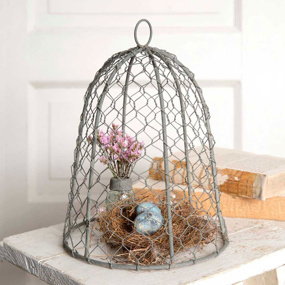Chicken Wire 10 Inch Cloche - Bombay Mercantile