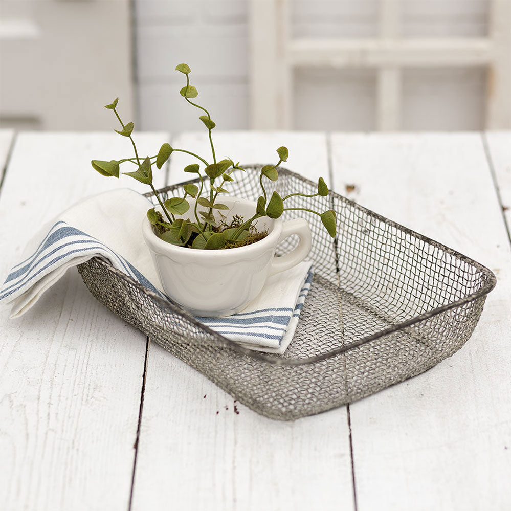 Woven Wire Table Basket - Box of 2 - Bombay Mercantile