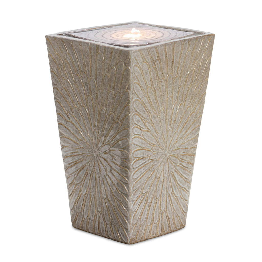 Beige Ceramic Fountain - Bombay Mercantile