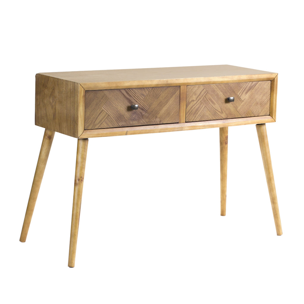 Two Drawer Side Table - Bombay Mercantile