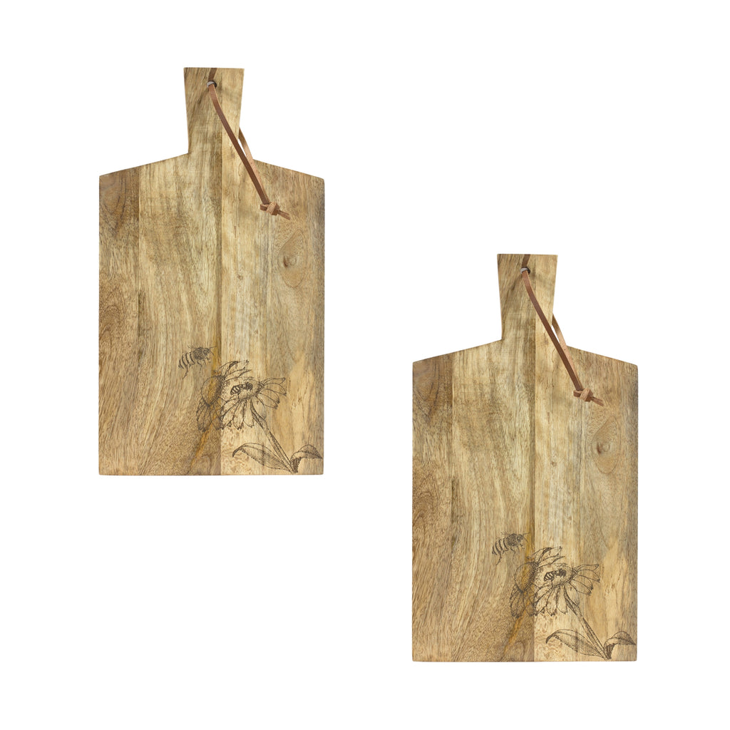 Set of 2 Mango Wood Cutting Board - Bombay Mercantile