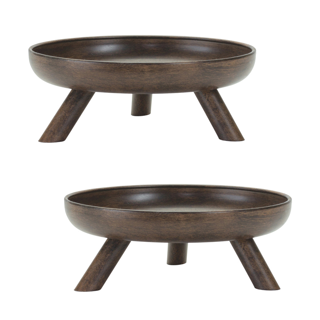 Bowl W/Legs, Set of 2 - Bombay Mercantile