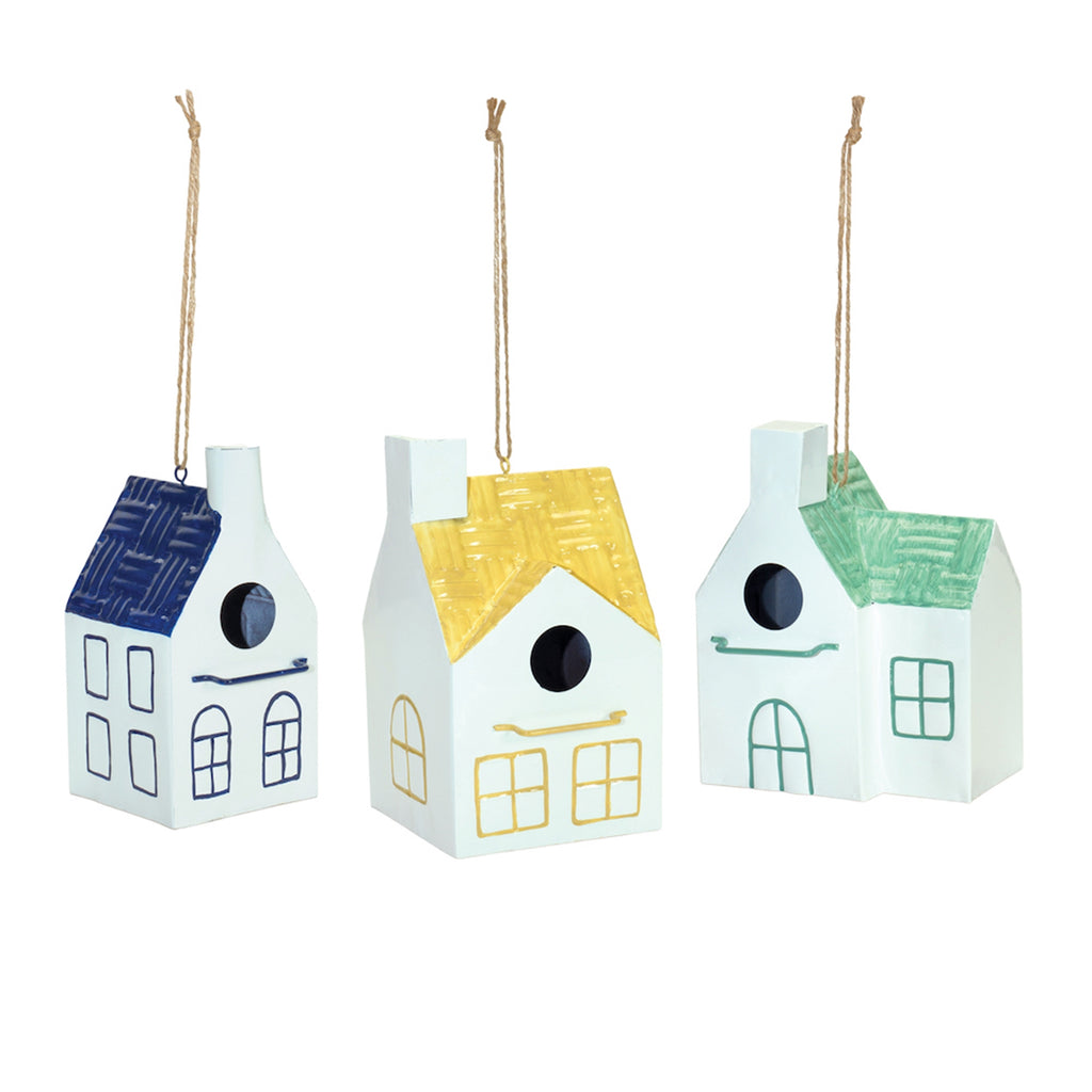 Set of 3 Bird House - Bombay Mercantile