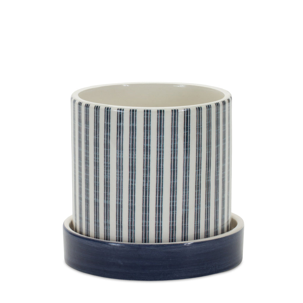 Black and White Dolomite Container, Set of 2 - Bombay Mercantile