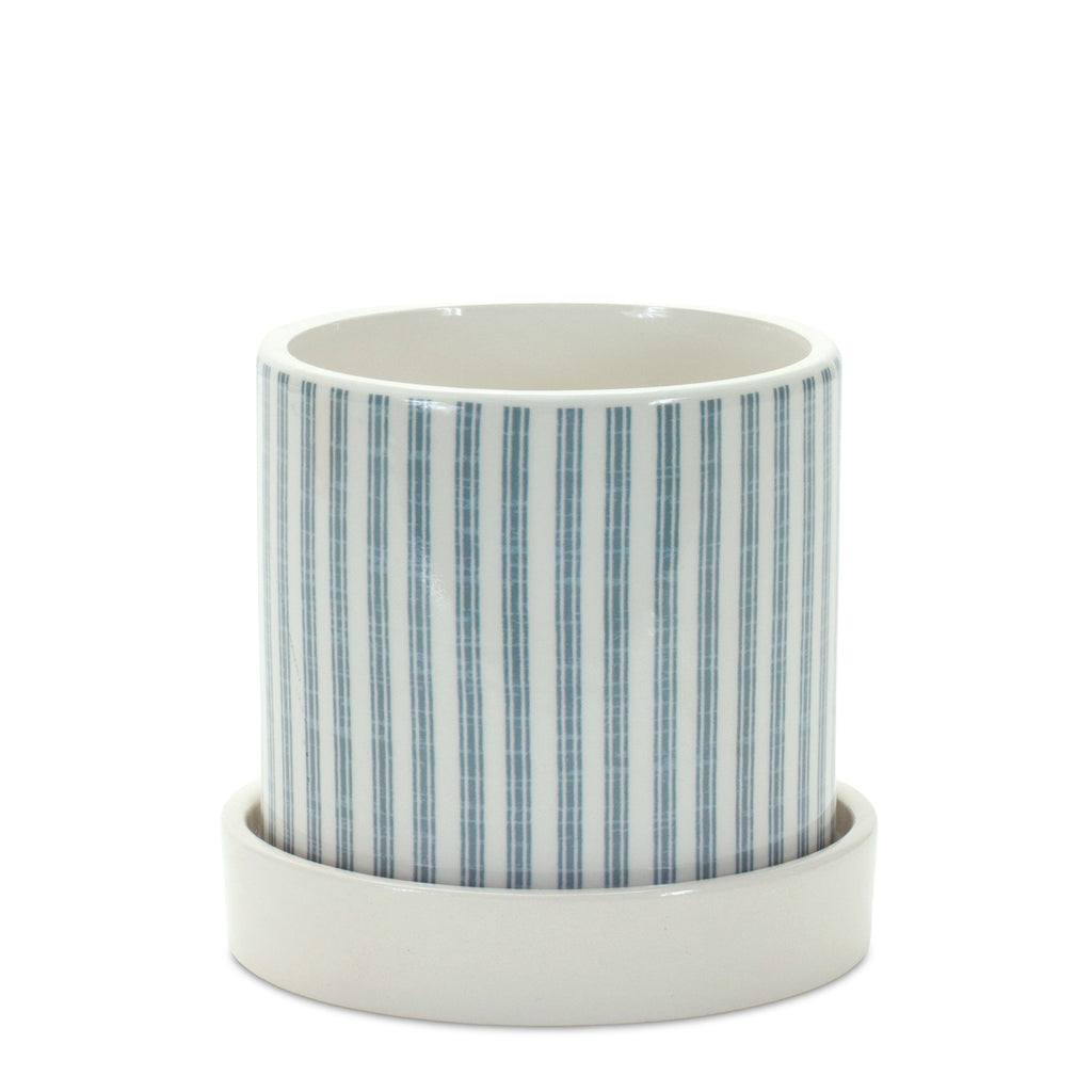 Rooster and Stripes Dolomite Container, Set of 2 - Bombay Mercantile