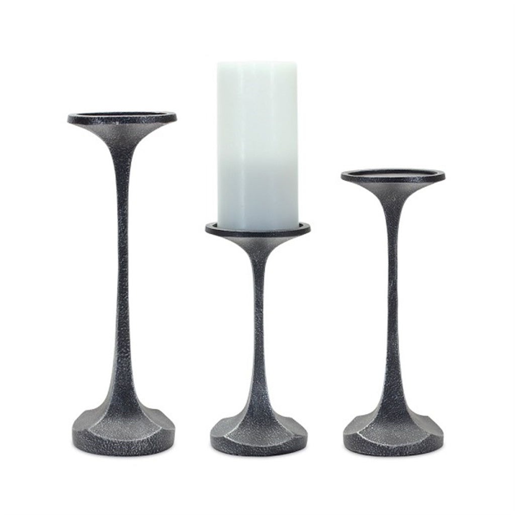 Set of 3 Raised Candle Holder - Bombay Mercantile