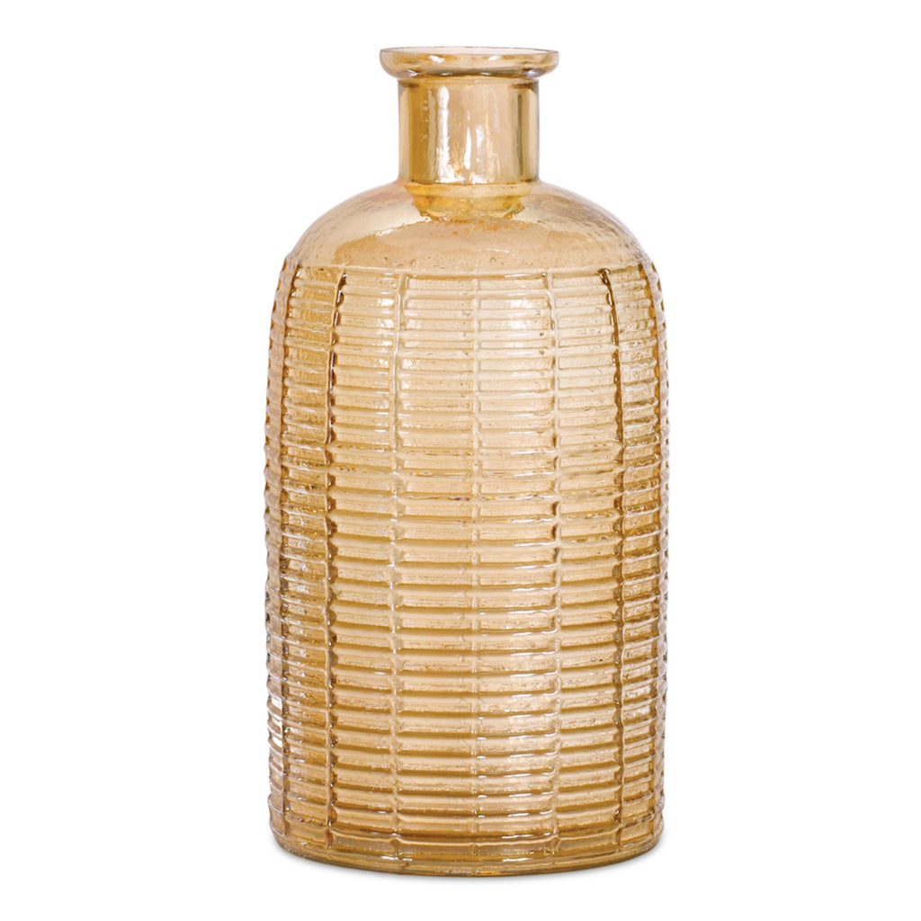 Orange Glass Vase - Bombay Mercantile