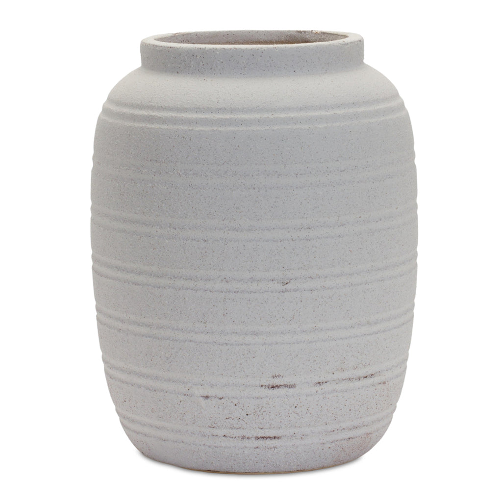 Terracotta Grey Vase - Bombay Mercantile