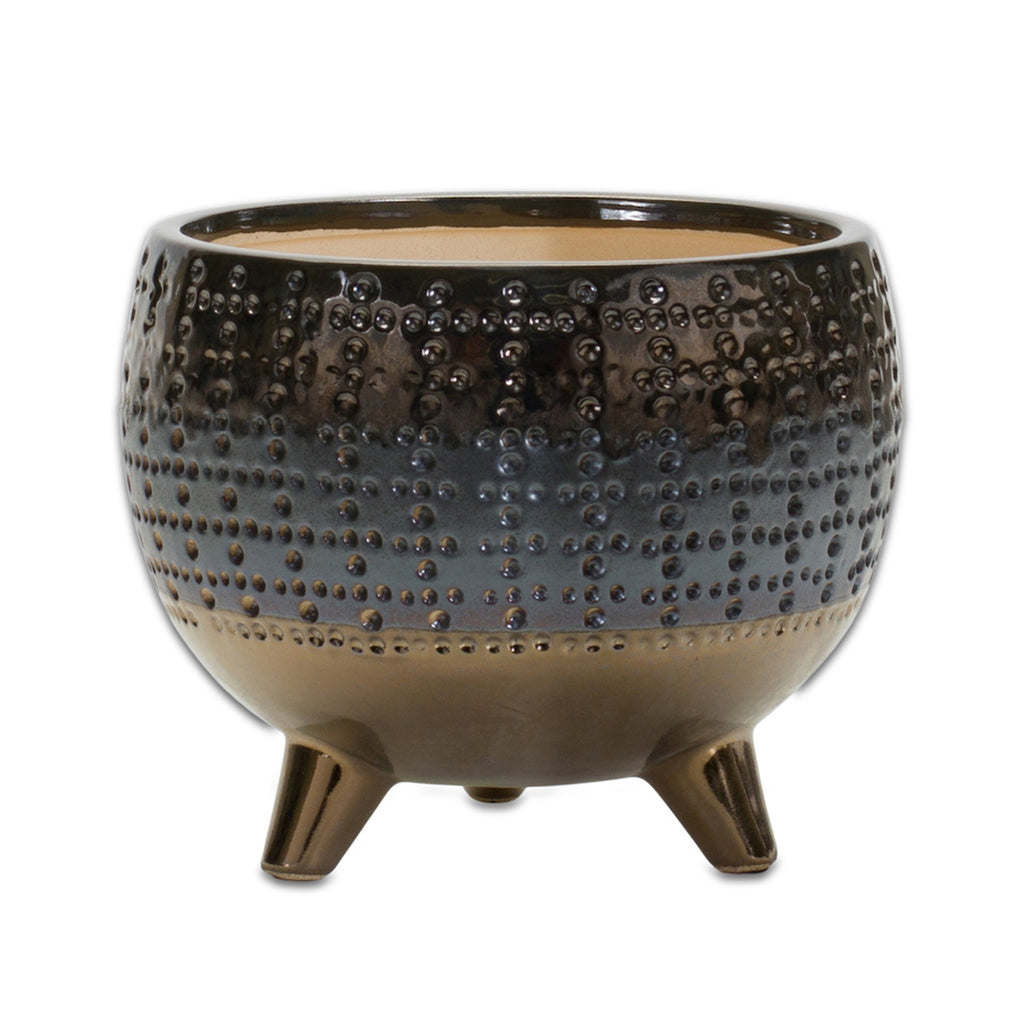 Brown Shaded Terra Cotta Pot W/Legs - Bombay Mercantile