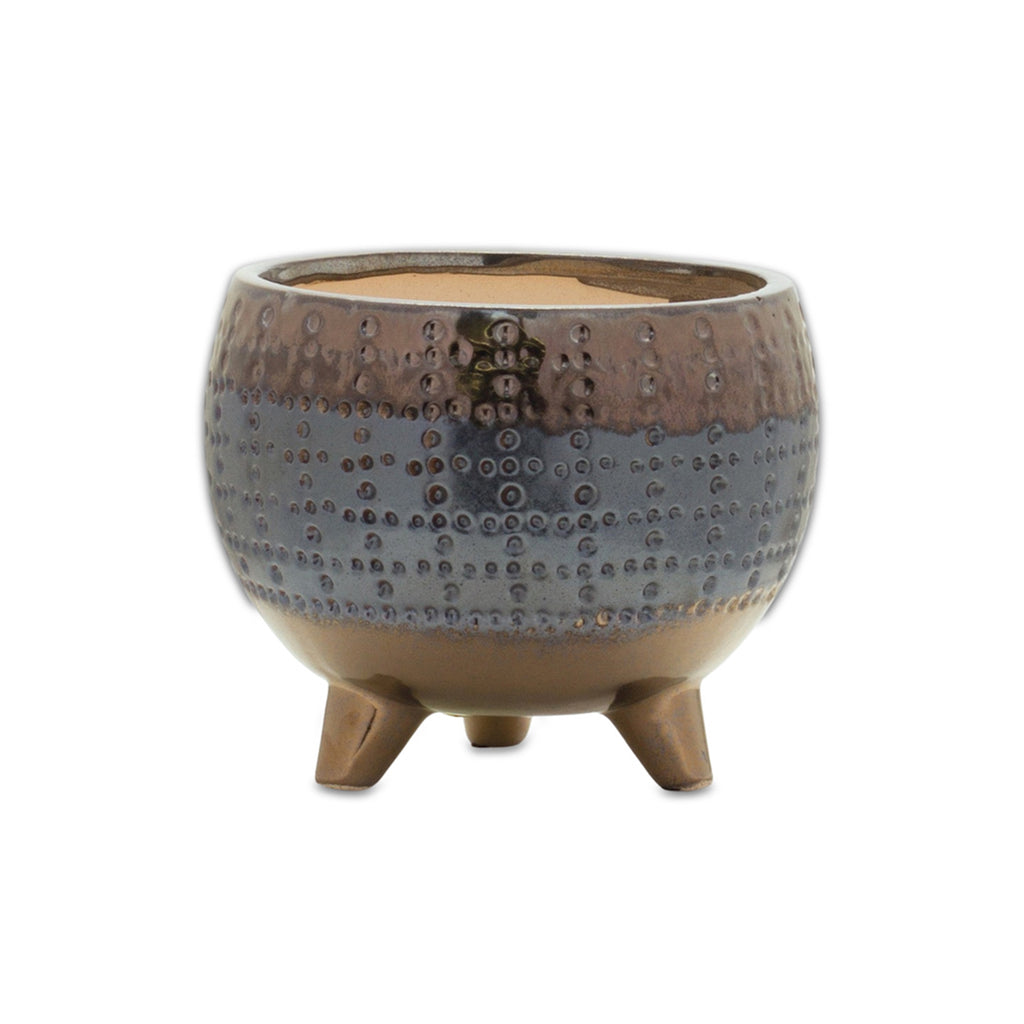 Brown Shaded Terra Cotta Pot W/Legs - Bombay Mercantile