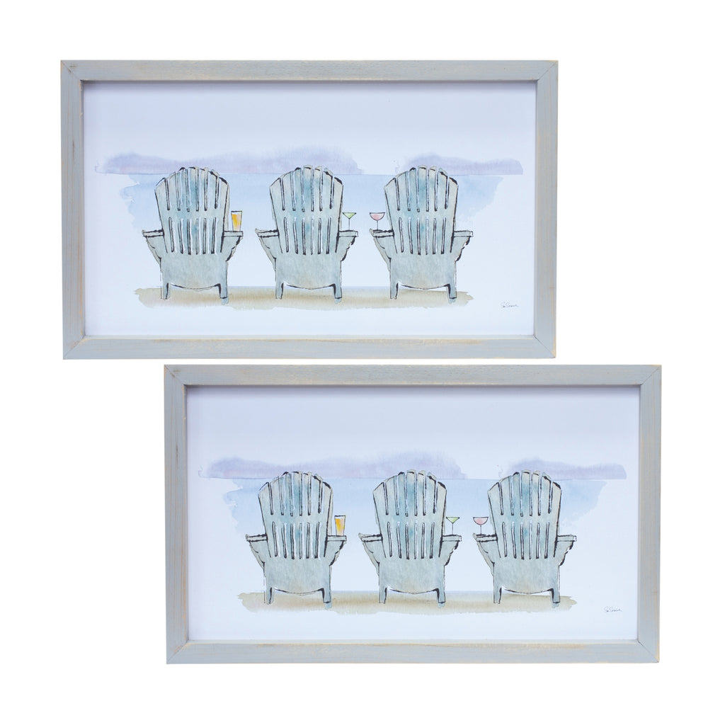 Set of 2 Beach Chair Frame - Bombay Mercantile
