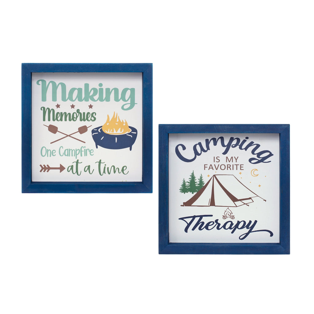 Set of 4, Camping Sign - Bombay Mercantile