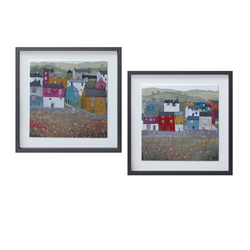 Set of 2, Framed House Print - Bombay Mercantile