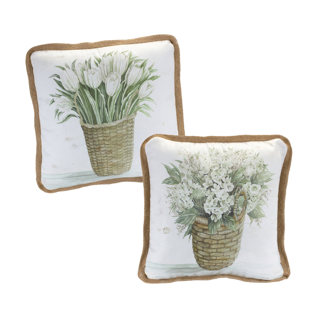 Set of 2 Floral Pillow - Bombay Mercantile