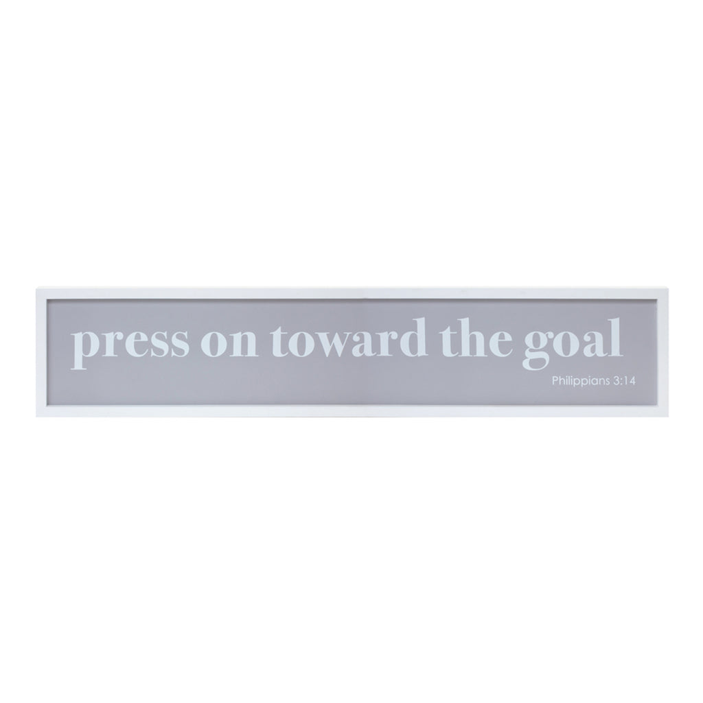 Press On Toward The Goal Plaque - Bombay Mercantile