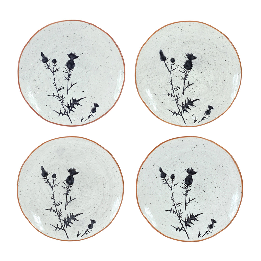 Set of 4, Ceramic Plate - Bombay Mercantile