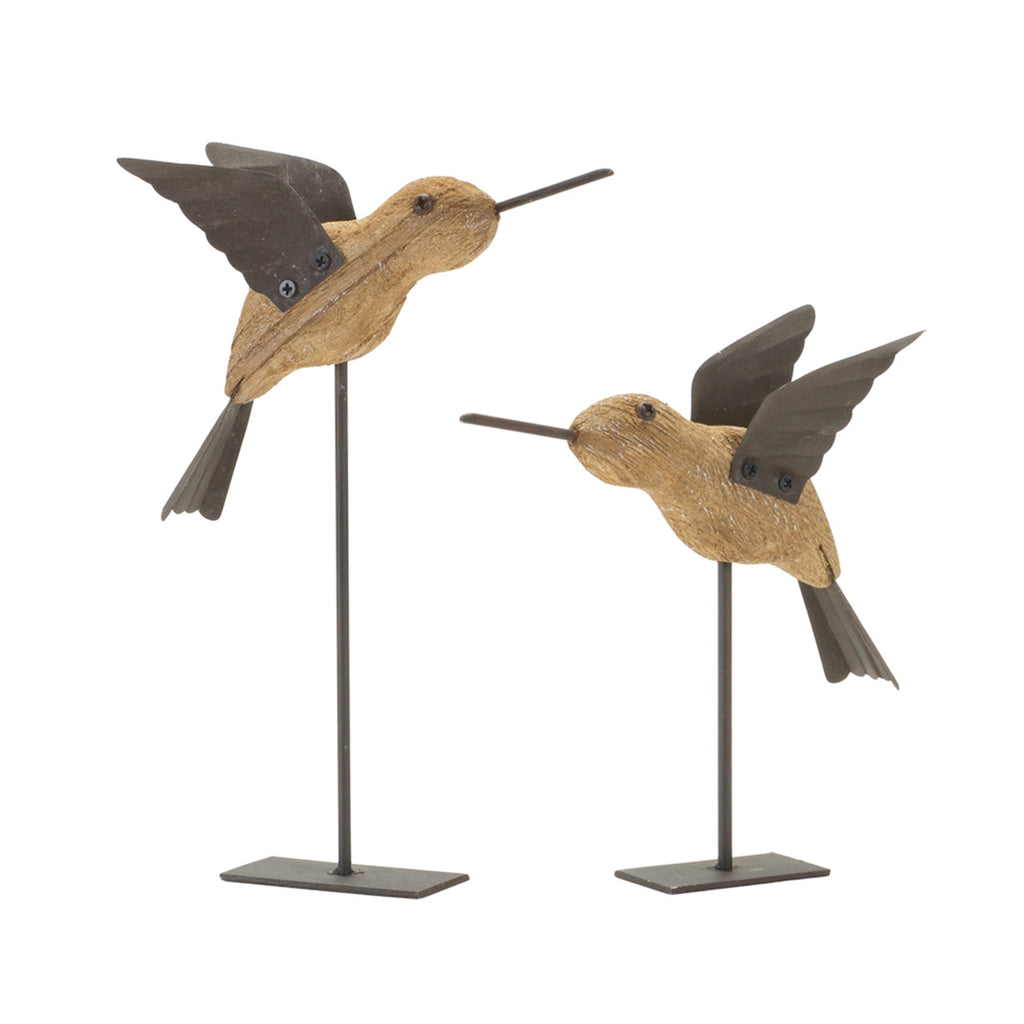 Birds on Stake, Set of 2 - Bombay Mercantile