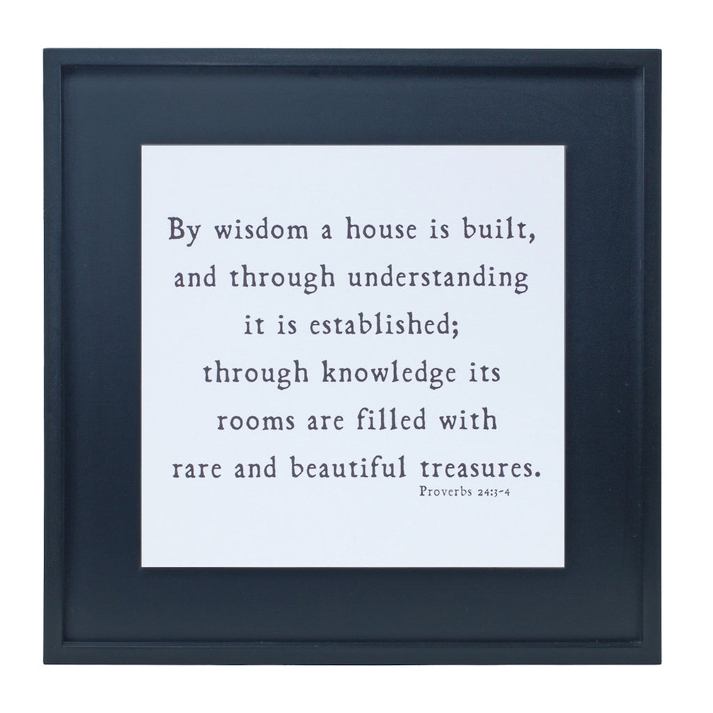 Proverb 24 Plaque - Bombay Mercantile