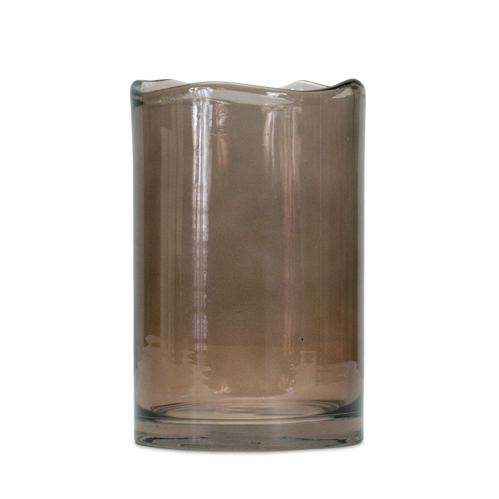 Brown Glass Vase - Bombay Mercantile