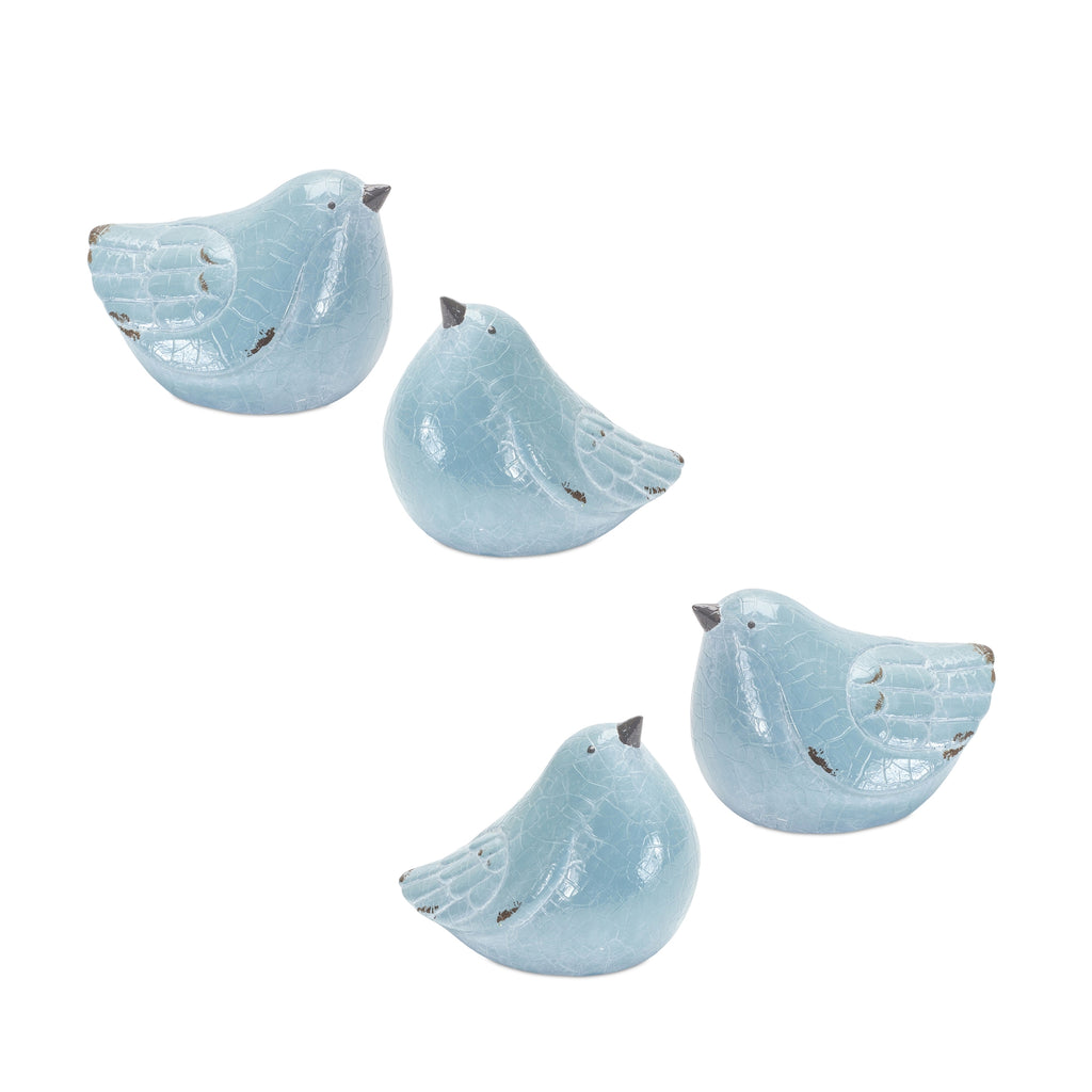 Set of 4 Blue Bird - Bombay Mercantile
