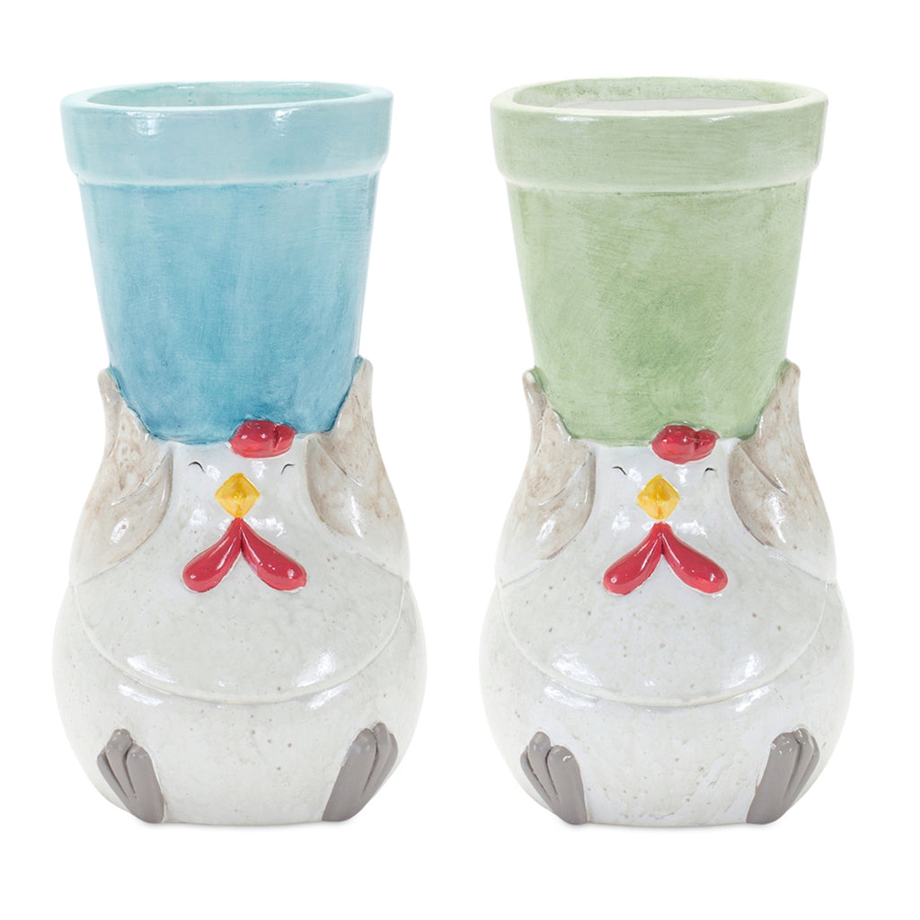 Set of 2, Chicken Pot - Bombay Mercantile