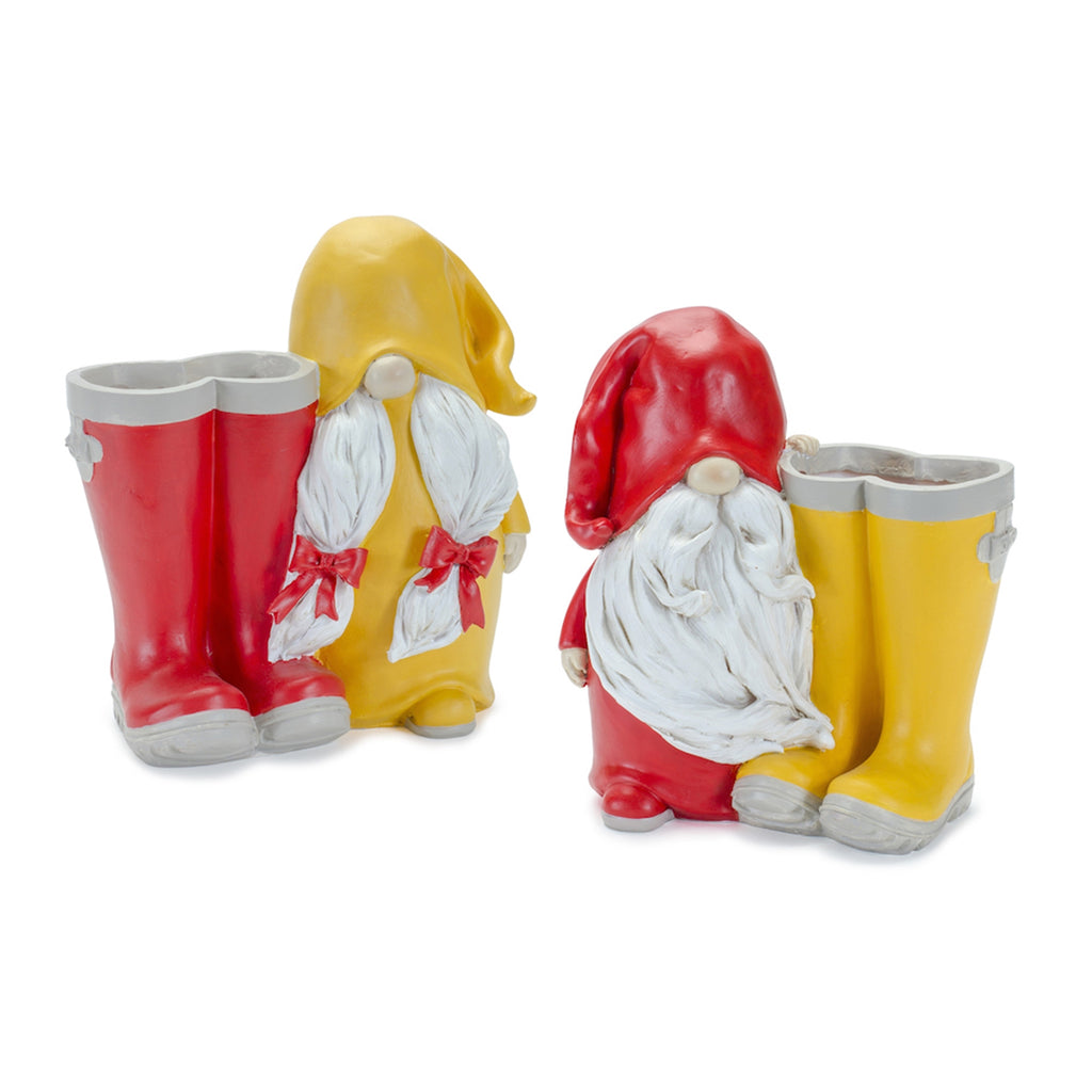 Set of 2, Gnome Planter - Bombay Mercantile