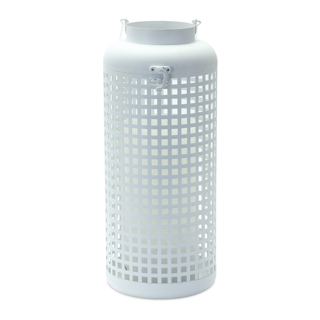 Check White Candle Holder - Bombay Mercantile