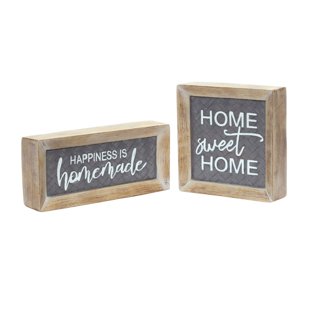 Set of 2, Home Sign - Bombay Mercantile