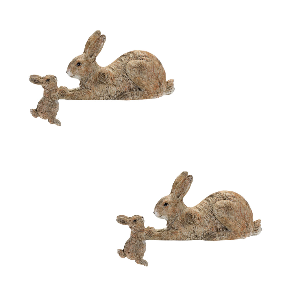 Rabbit With playing Bunny (Set of  2) - Bombay Mercantile